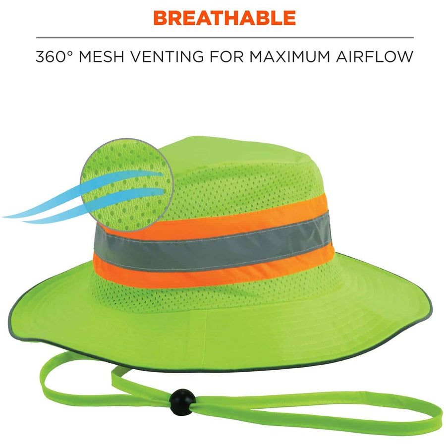Ergodyne 8935CT HI-Vis Ranger Sun Hat - PVA Cooling