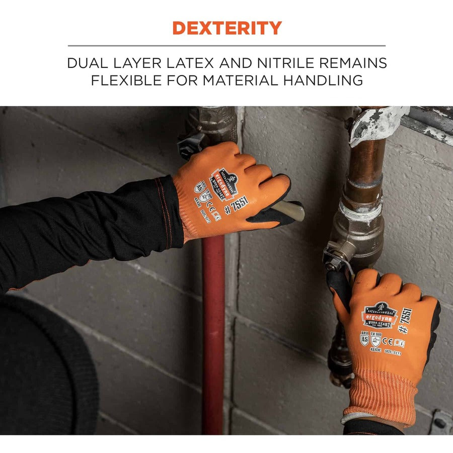 Ergodyne ProFlex 7551 A5 Coated Waterproof Gloves