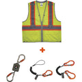 Ergodyne 8231TVK Hi-Vis Tool Tethering Safety Vest Kit - Class 2