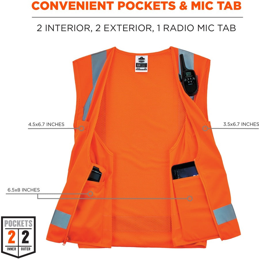 Ergodyne 8249Z Type R Class 2 Economy Surveyors Vest