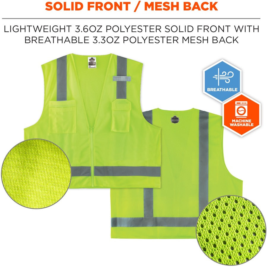 Ergodyne 8249Z Type R Class 2 Economy Surveyors Vest