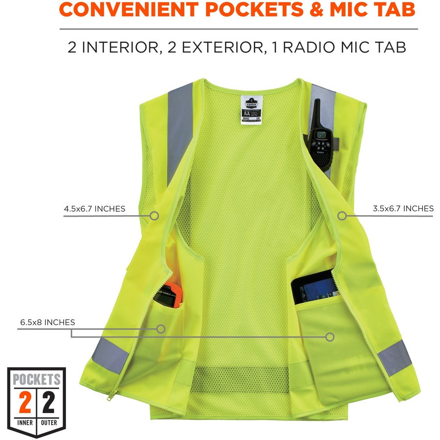 Ergodyne 8249Z Type R Class 2 Economy Surveyors Vest