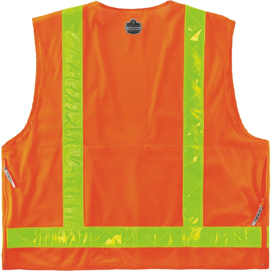 Ergodyne 8250ZHG Type R Class 2 Hi-Gloss Surveyors Vest