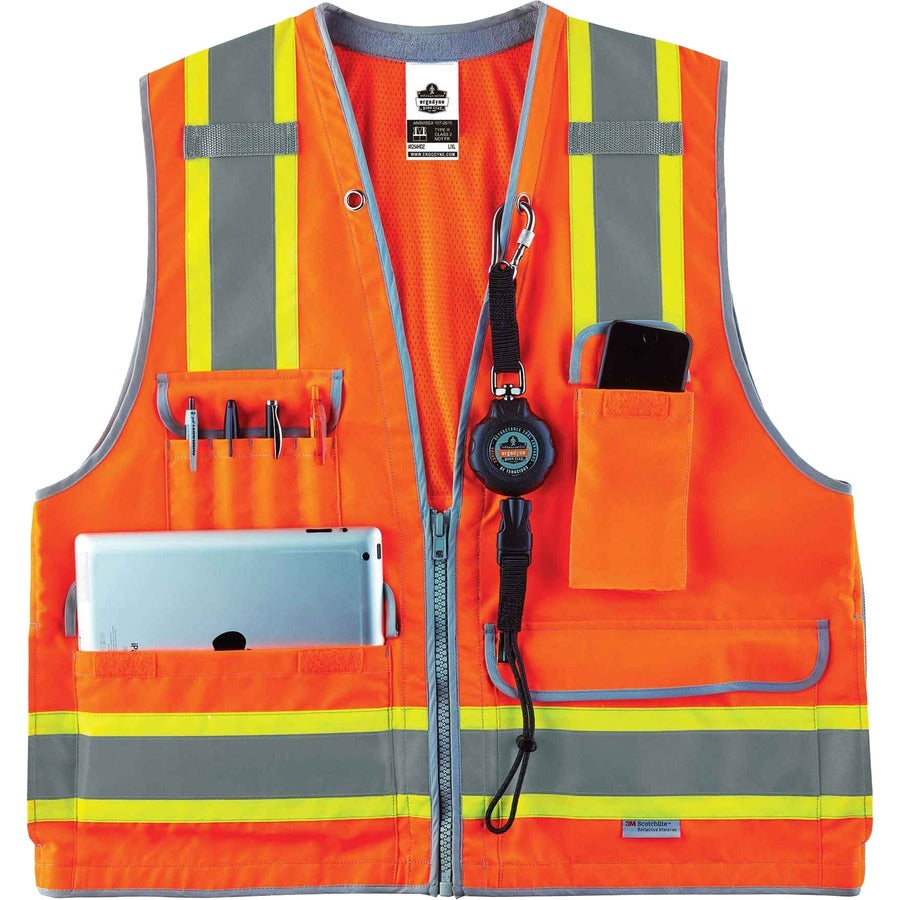 Ergodyne 8254HDZ Type R Class 2 Heavy-Duty Surveyors Vest