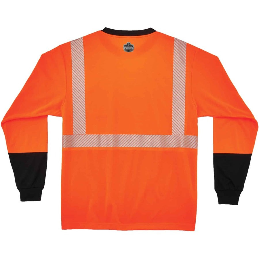 Ergodyne 8281BK Type R Class 2 Front Long Sleeve T-Shirt
