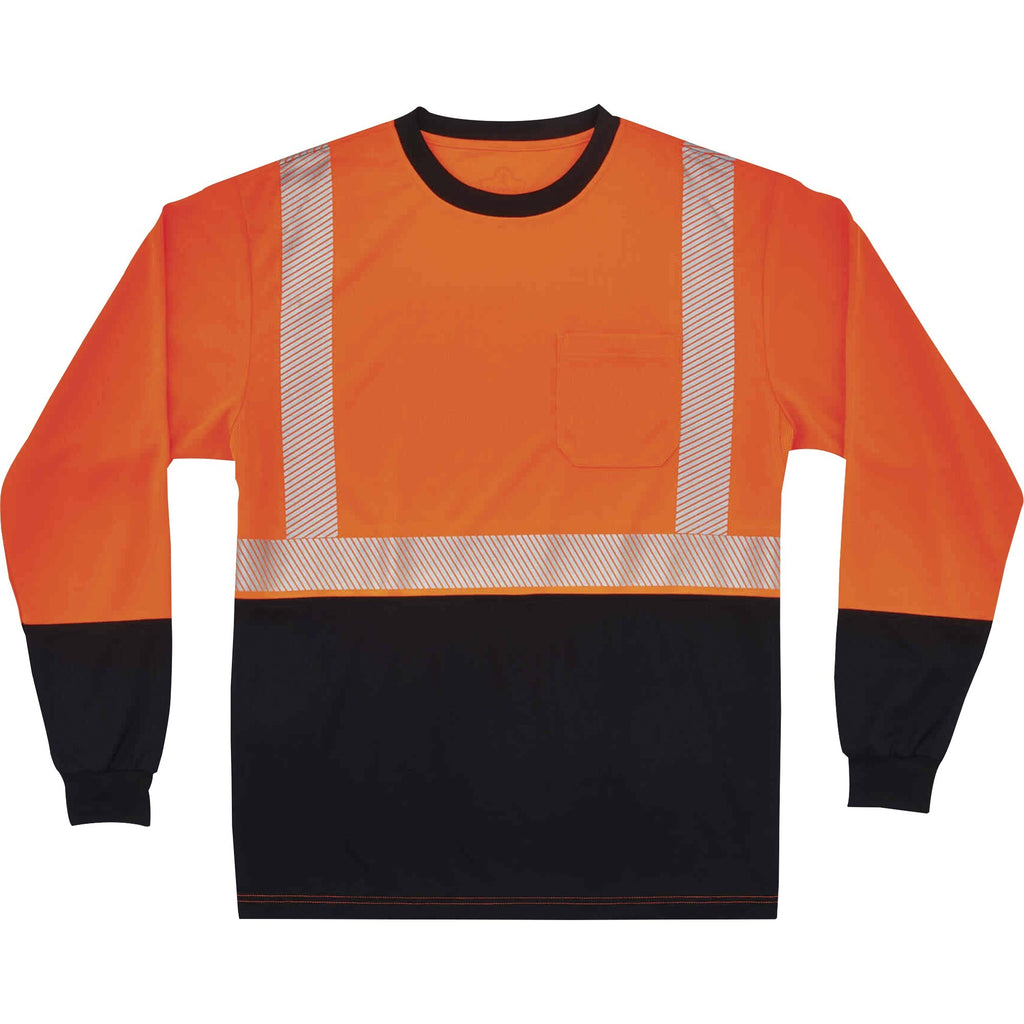 Ergodyne 8281BK Type R Class 2 Front Long Sleeve T-Shirt