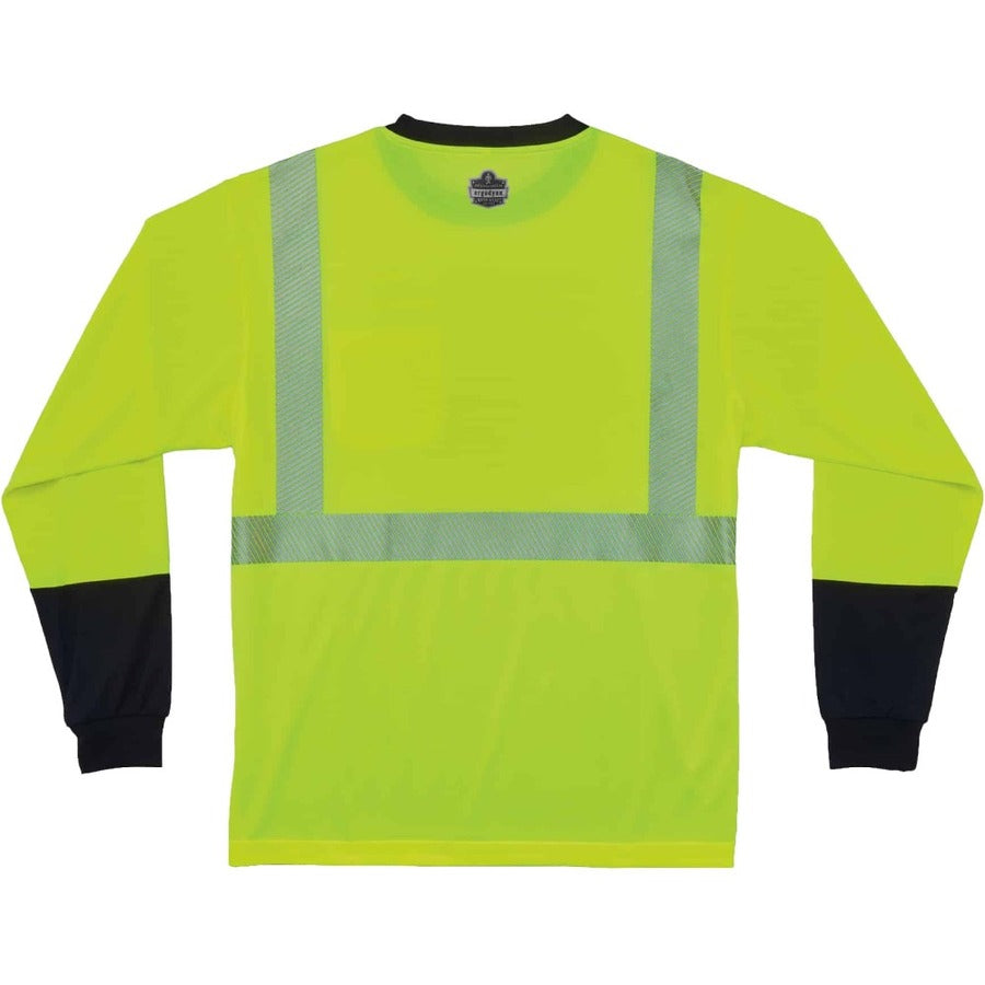 Ergodyne 8281BK Type R Class 2 Front Long Sleeve T-Shirt