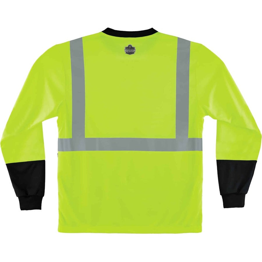Ergodyne 8281BK Type R Class 2 Front Long Sleeve T-Shirt
