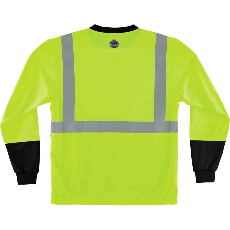Ergodyne 8281BK Type R Class 2 Front Long Sleeve T-Shirt