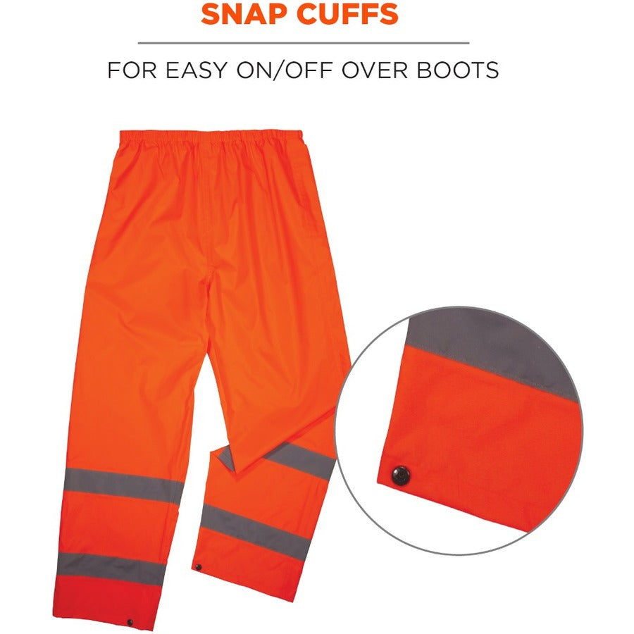 Ergodyne 8916 Lightweight Hi-Vis Rain Pants - Class E