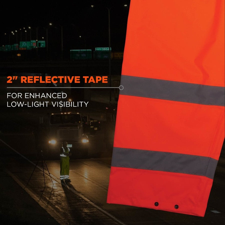 Ergodyne 8916 Lightweight Hi-Vis Rain Pants - Class E