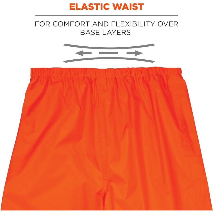 Ergodyne 8916 Lightweight Hi-Vis Rain Pants - Class E