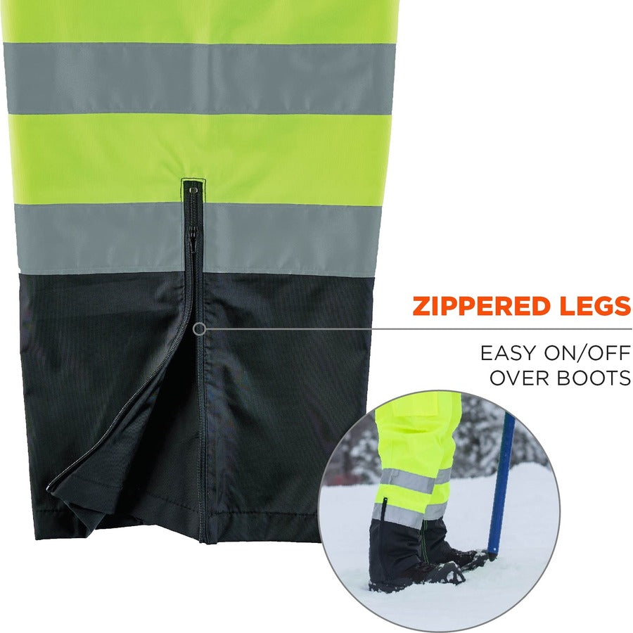 Ergodyne 8918BK Class E Bottom Rain Bibs