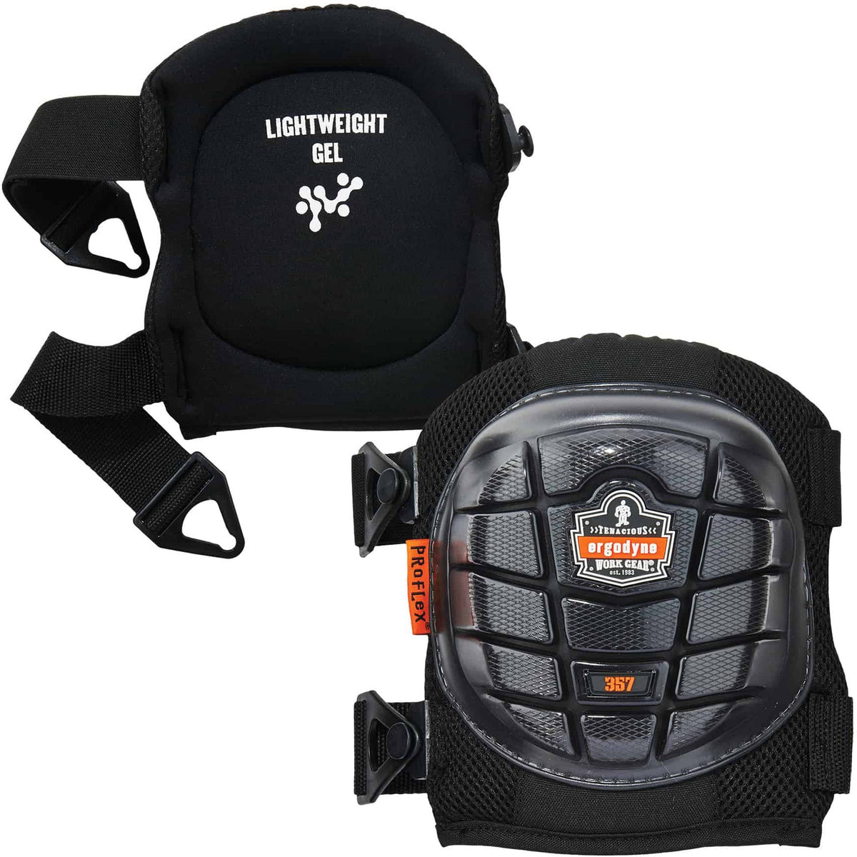 Ergodyne ProFlex 357 Short Cap Lightweight Gel Knee Pads