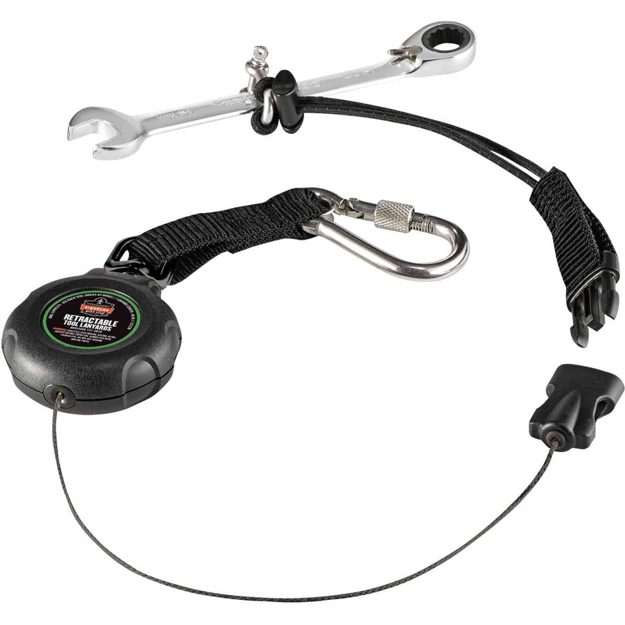 Ergodyne 3001 Retractable Tool Lanyard w/ Carabiner and Loop Attachments - 2lbs