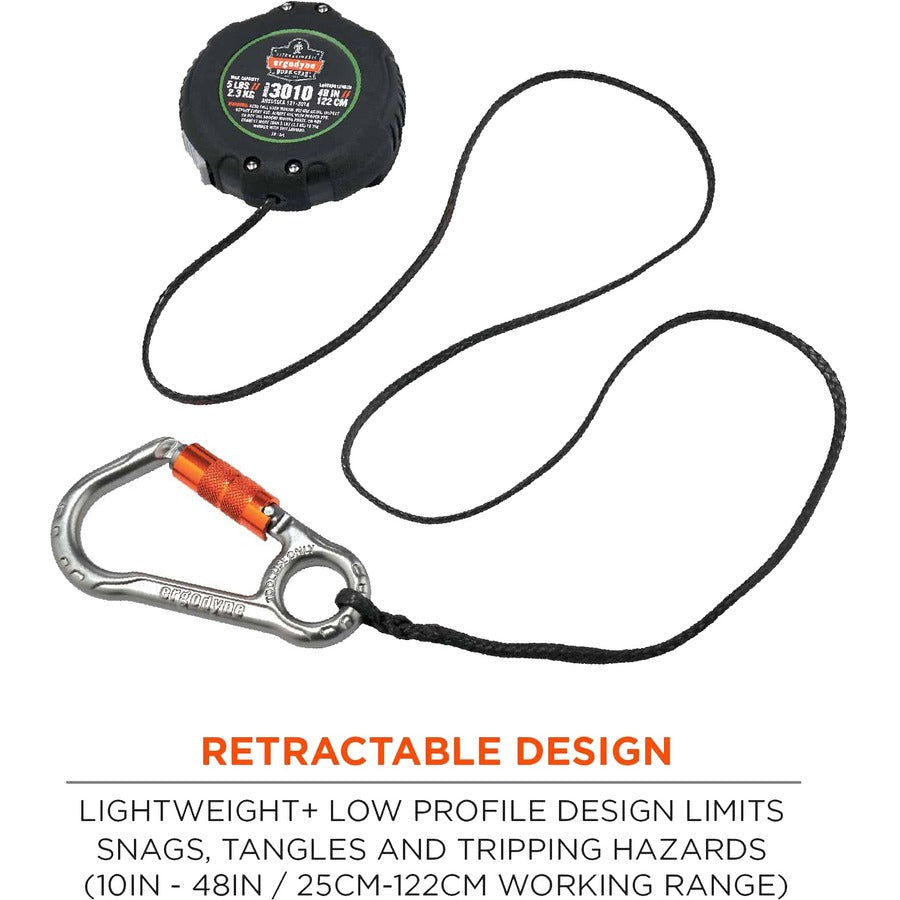 Ergodyne 3010 Retractable Tool Lanyard with Belt Loop Clip