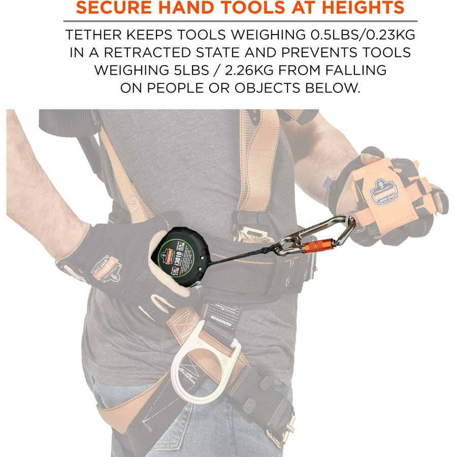 Ergodyne 3010 Retractable Tool Lanyard with Belt Loop Clip