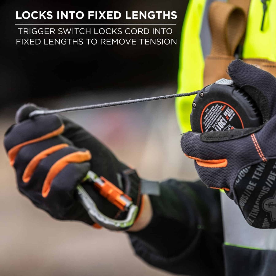 Ergodyne 3011 Retractable Tool Lanyard with Carabiner Mount