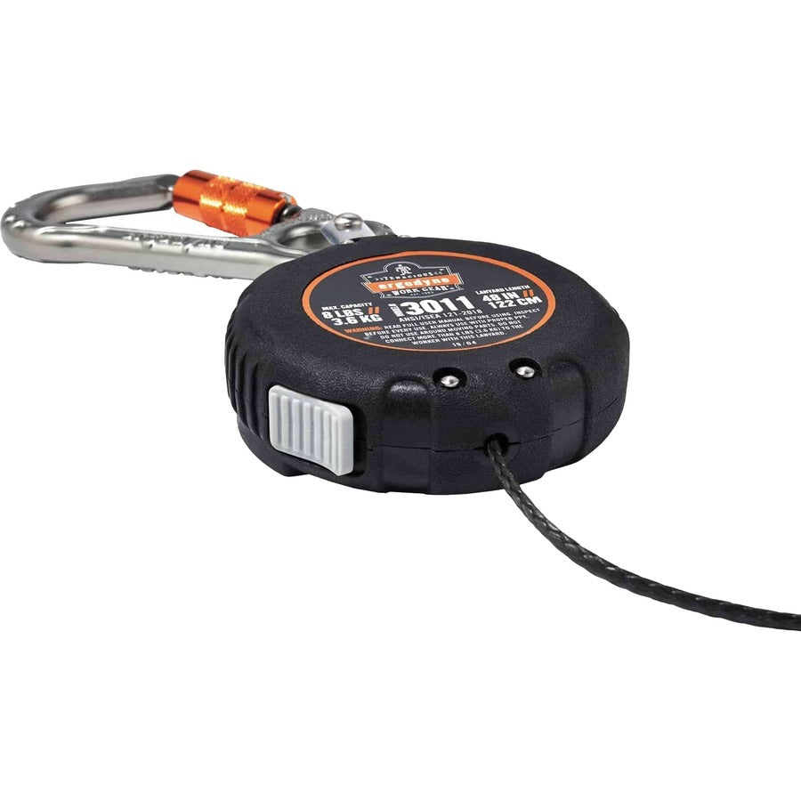 Ergodyne 3011 Retractable Tool Lanyard with Carabiner Mount