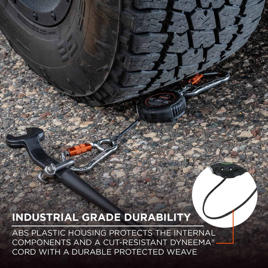 Ergodyne 3011 Retractable Tool Lanyard with Carabiner Mount
