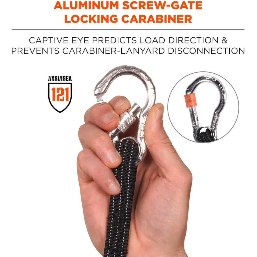 Ergodyne 3100 Single Carabiner Tool Lanyard - 10lbs