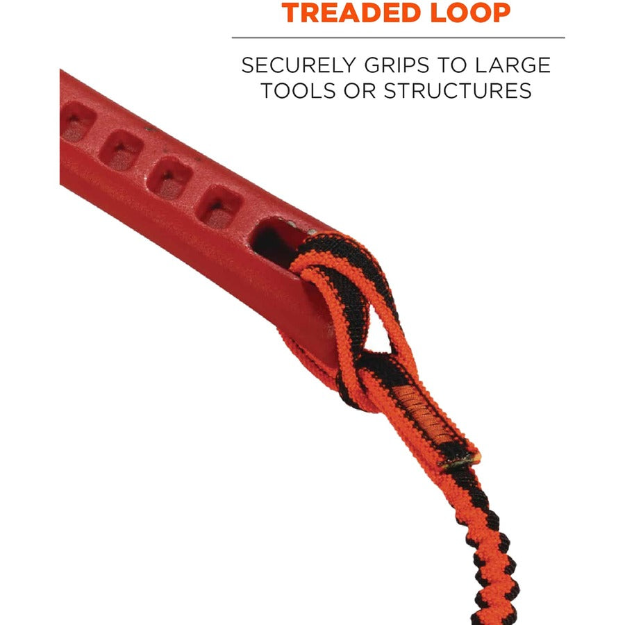 Ergodyne 3101F(x) Tool Lanyard - Stainless-Steel Carabiner + Loop - 15lbs / 6.8kg