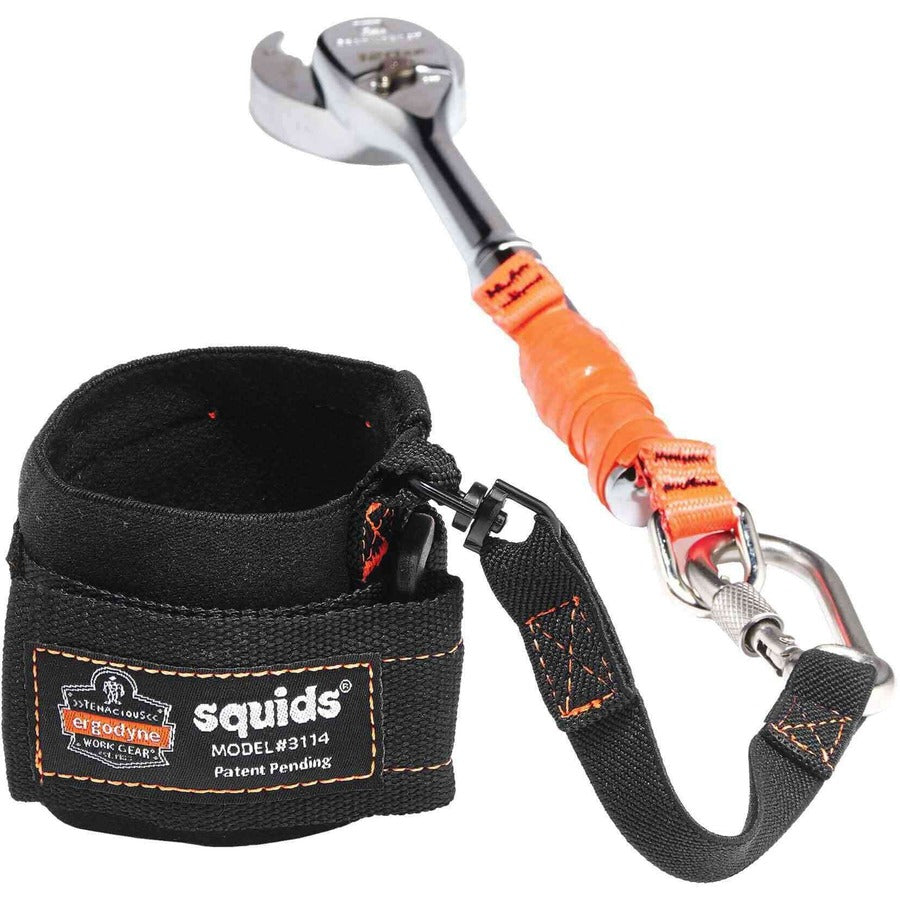 Ergodyne 3114 Pull-on Wrist Lanyard with Carabiner - 3lbs