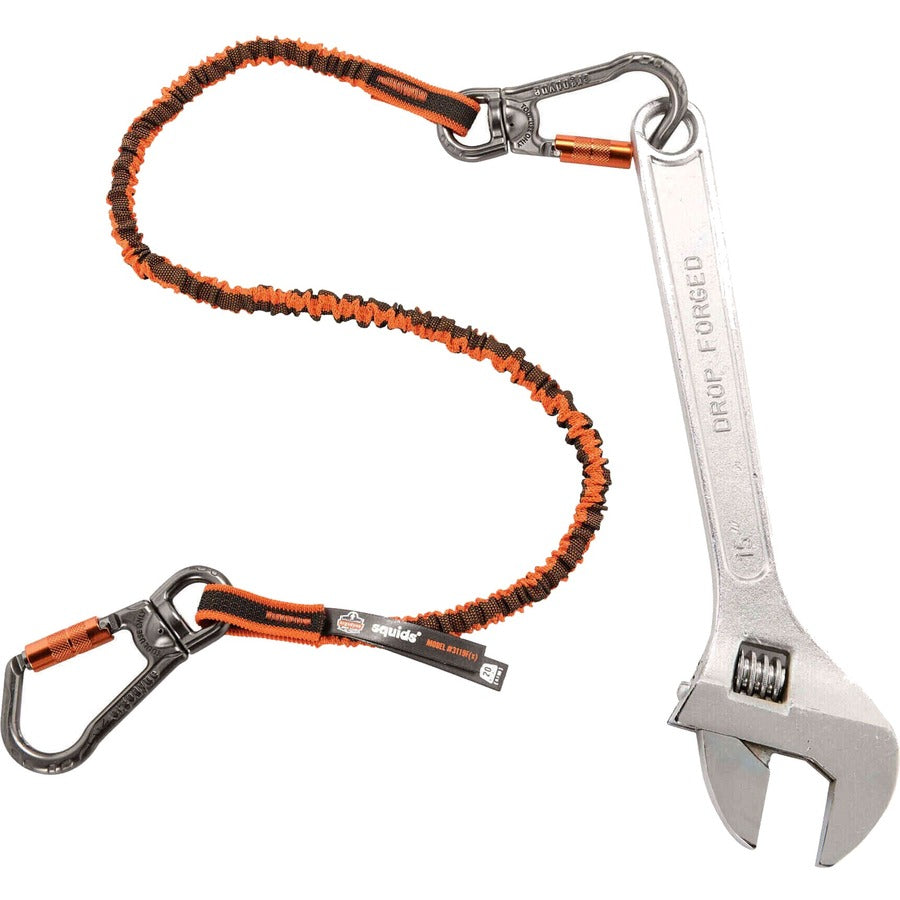 Ergodyne 3119F(x) Double-Locking Dual Carabiner Tool Lanyard with Swivel - 25lbs