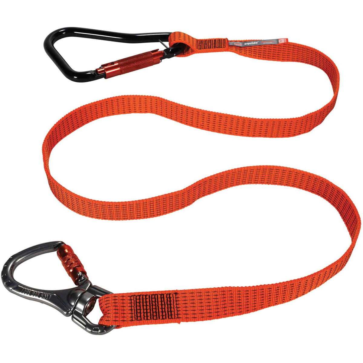 Ergodyne 3149 Tool Lanyard XL - Locking Carabiner + Swivel Carabiner, 80lbs / 36kg
