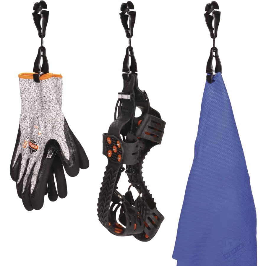 Ergodyne 3420 Swiveling Glove Clip Holder - Dual Clips