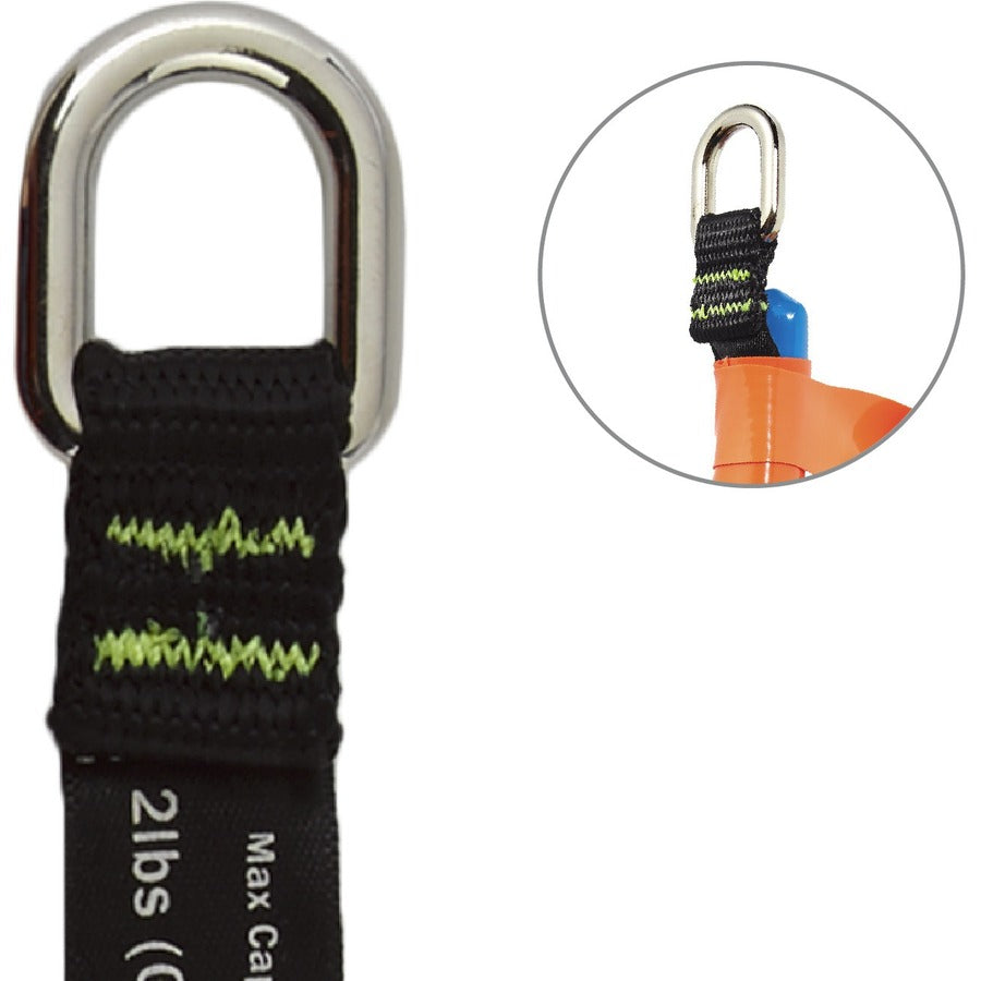 Ergodyne 3700 Web Tool Tether Attachment - D-Ring Tool Tails - 2lbs (6-Pack)