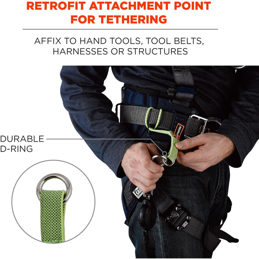 Ergodyne 3703 Elastic Tool Tether Attachment - Loop Tool Tails - 15lbs (3-Pack)