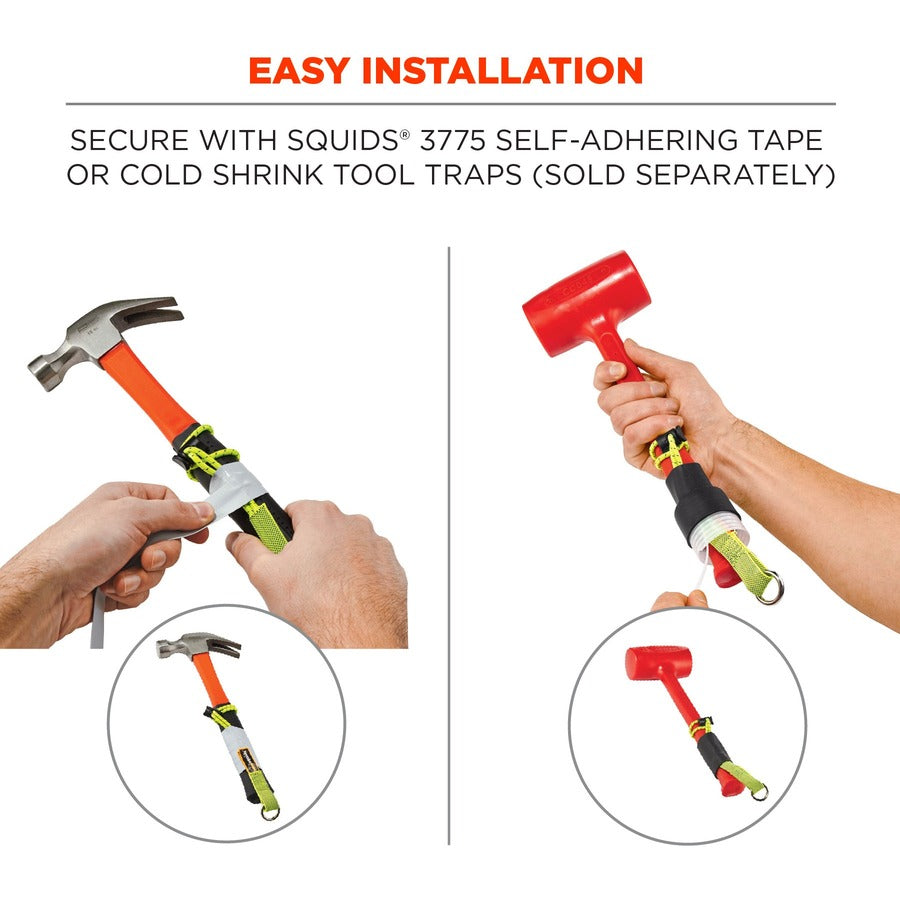 Ergodyne 3703 Elastic Tool Tether Attachment - Loop Tool Tails - 15lbs (3-Pack)