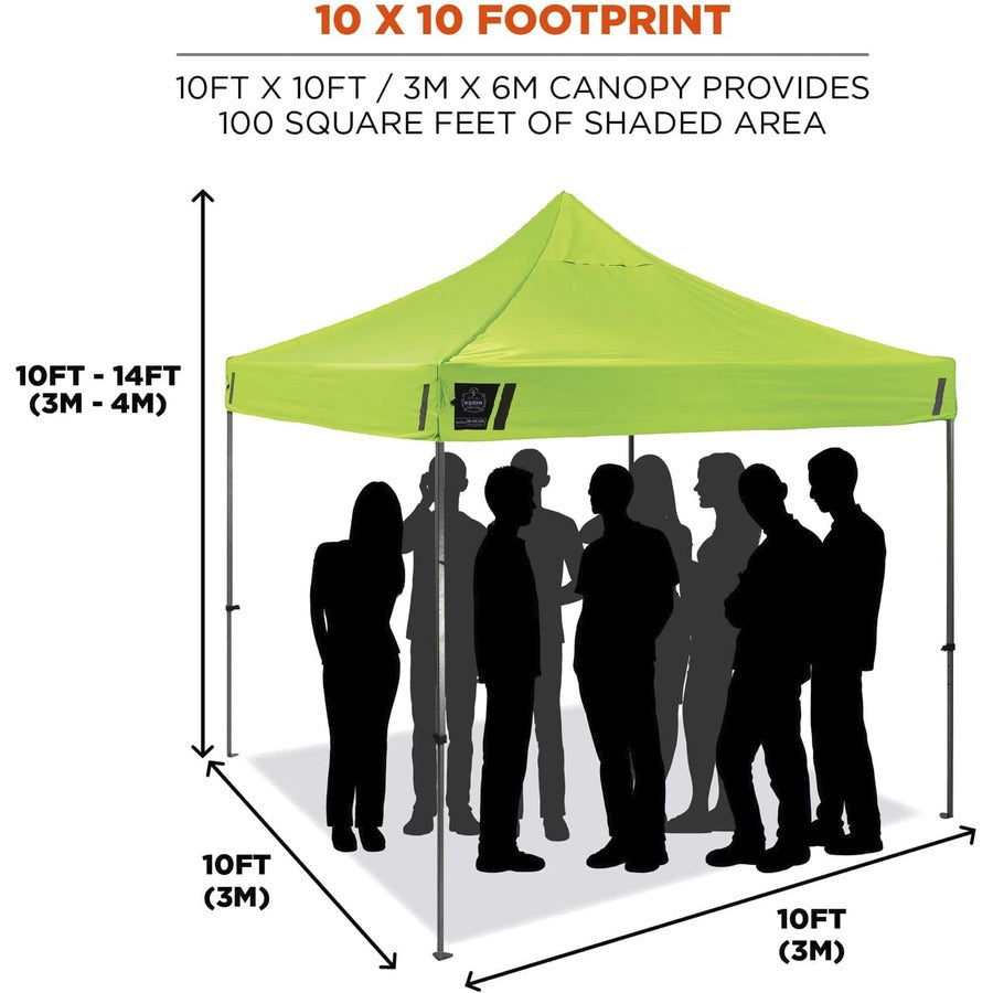 Ergodyne 6000 Heavy-Duty Pop-Up Tent - 10ft x 10ft / 3m x 3m