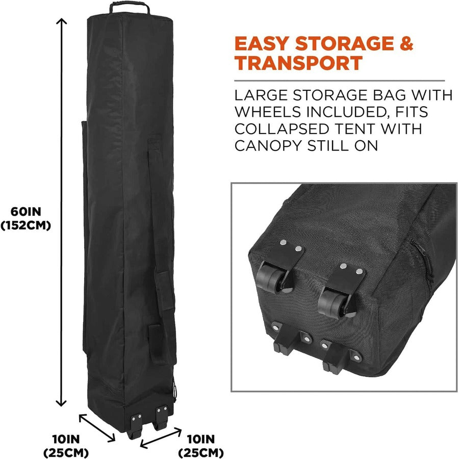 Ergodyne 6000 Heavy-Duty Pop-Up Tent - 10ft x 10ft / 3m x 3m