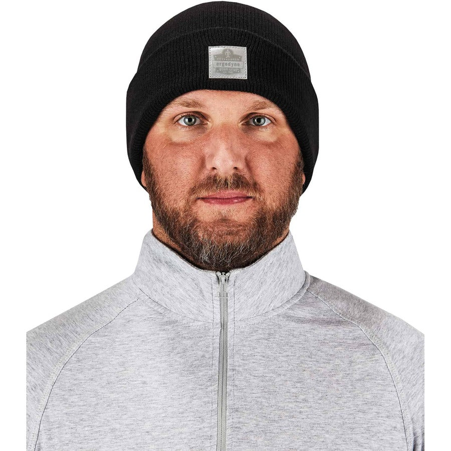 Ergodyne 6806 Cuffed Rib Knit Beanie Hat