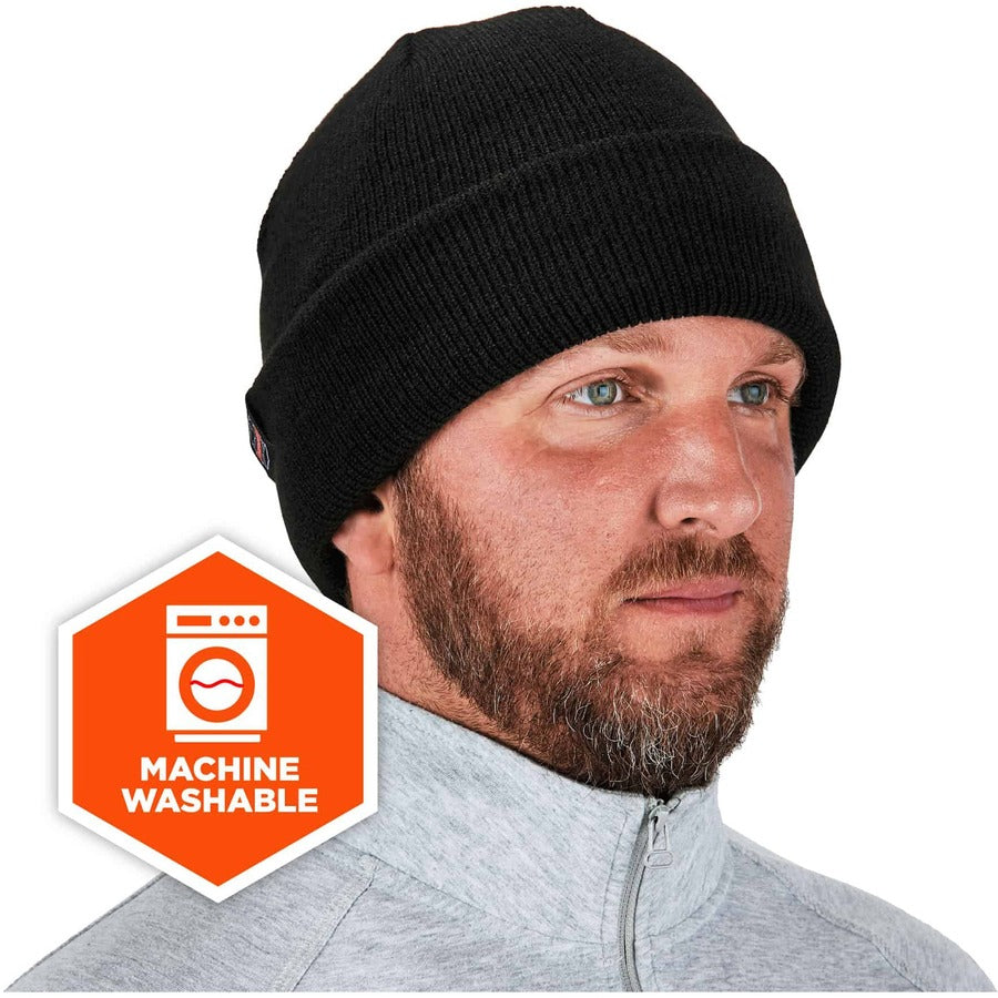 Ergodyne 6811ZI Rib Knit Hat with Bump Cap Insert