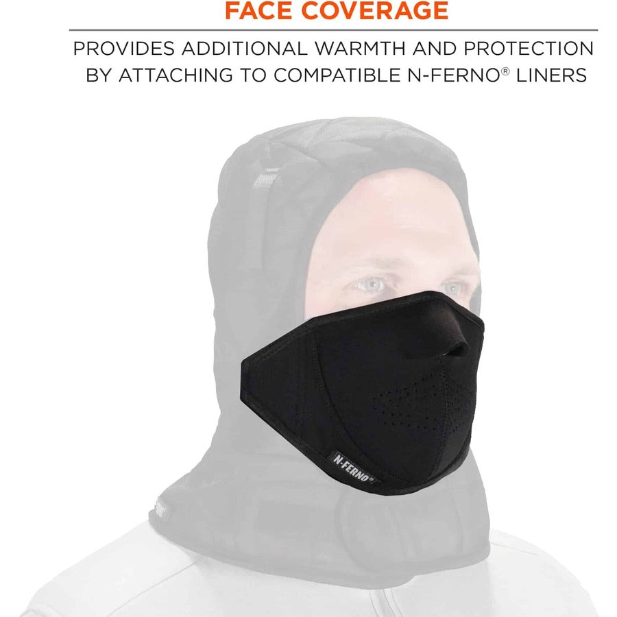 Ergodyne 6874 Thermal Mouthpiece - 2-Layer, Fleece-Lined, Neoprene Shell