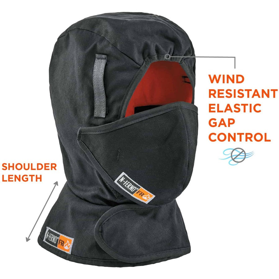 Ergodyne 6876 FR Winter Hard Hat Liner w/ FR Mouthpiece Kit - 2-Layer