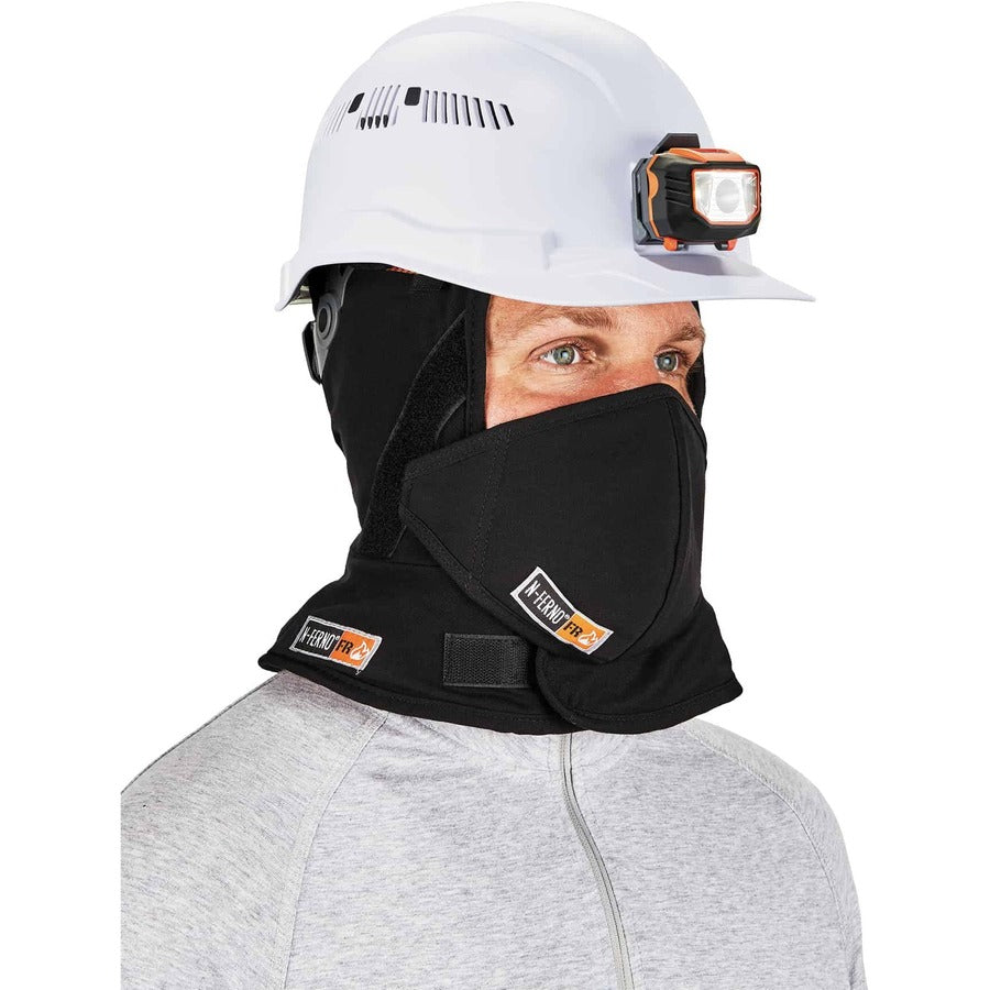 Ergodyne 6876 FR Winter Hard Hat Liner w/ FR Mouthpiece Kit - 2-Layer