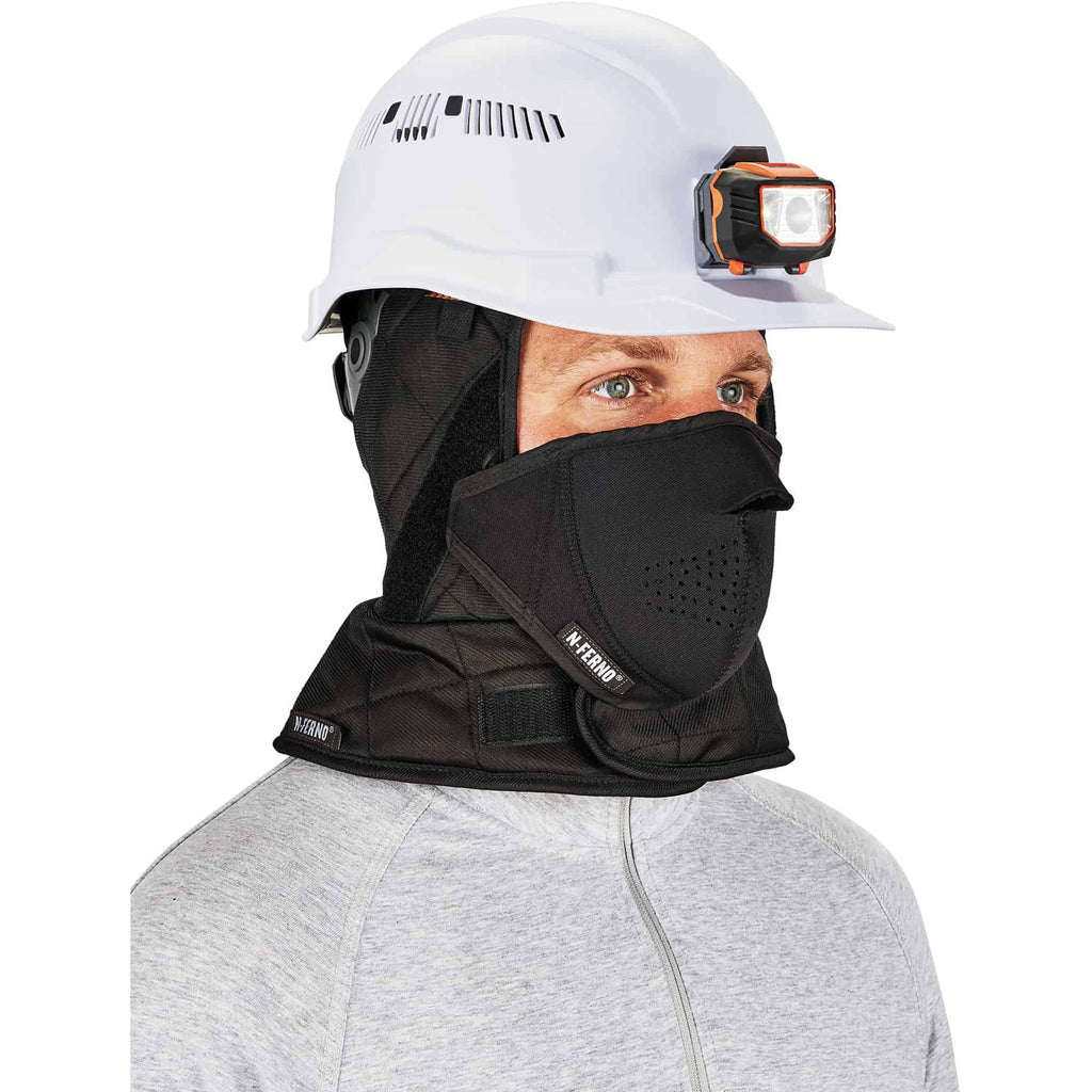Ergodyne 6878 Winter Hard Hat Liner w/ Neoprene Mouthpiece Kit - 3-Layer