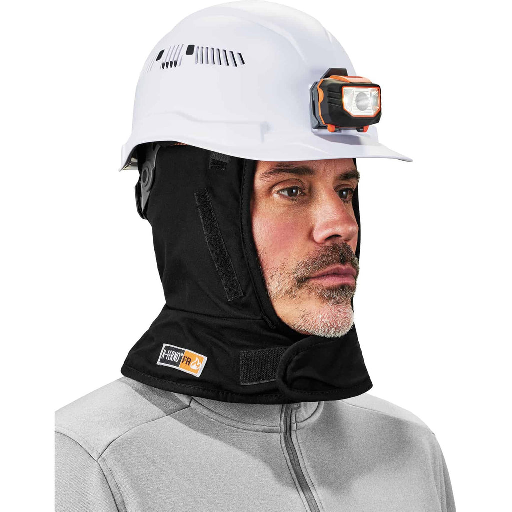 Ergodyne 6882 FR Winter Hard Hat Liner - 2-Layer, Modacrylic/Cotton, Shoulder Length