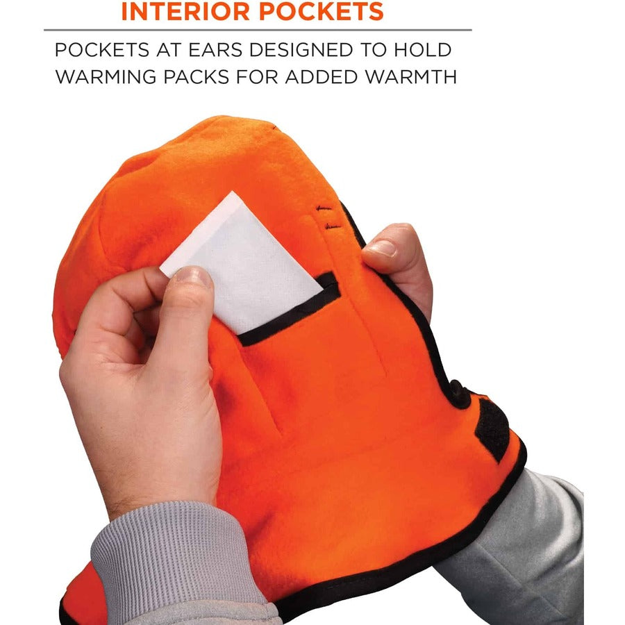 Ergodyne 6882 FR Winter Hard Hat Liner - 2-Layer, Modacrylic/Cotton, Shoulder Length