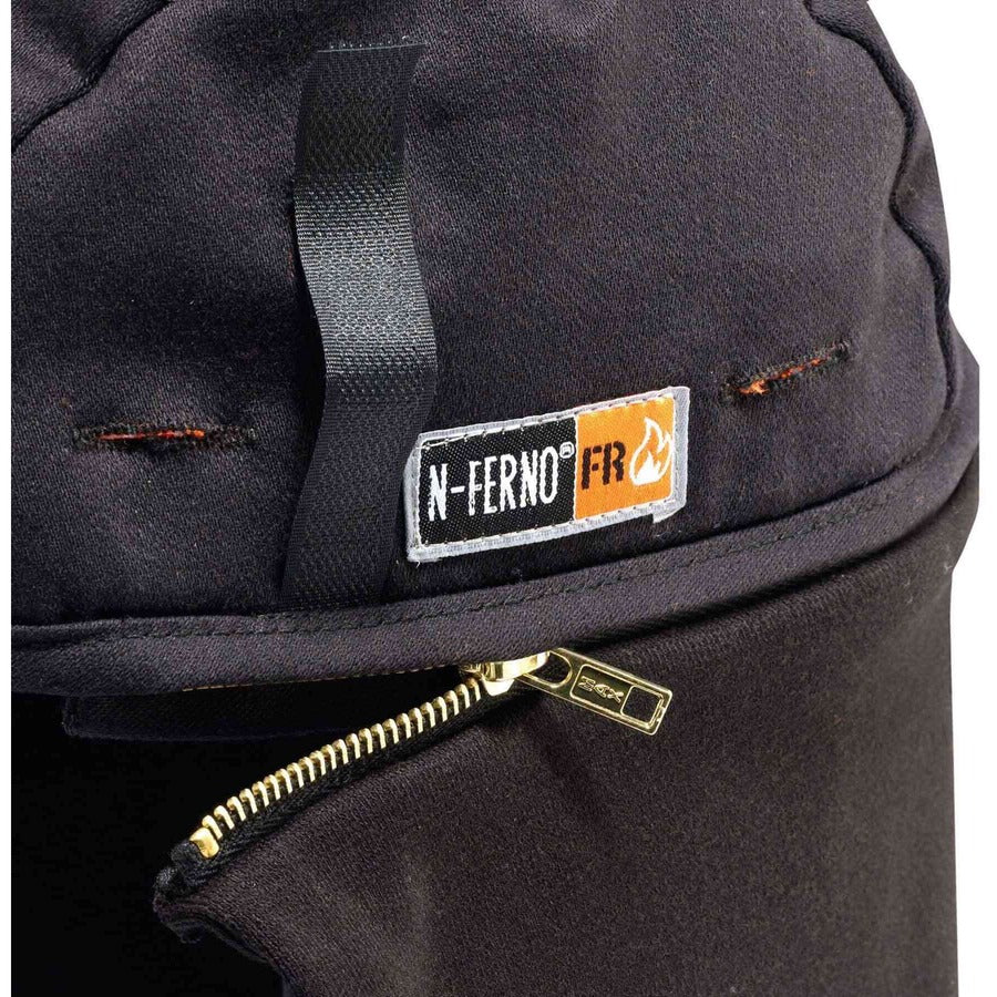 Ergodyne 6885 FR Winter Hard Hat Liner - 2-layer, Zip-Off Cap, Modacrylic/Cotton