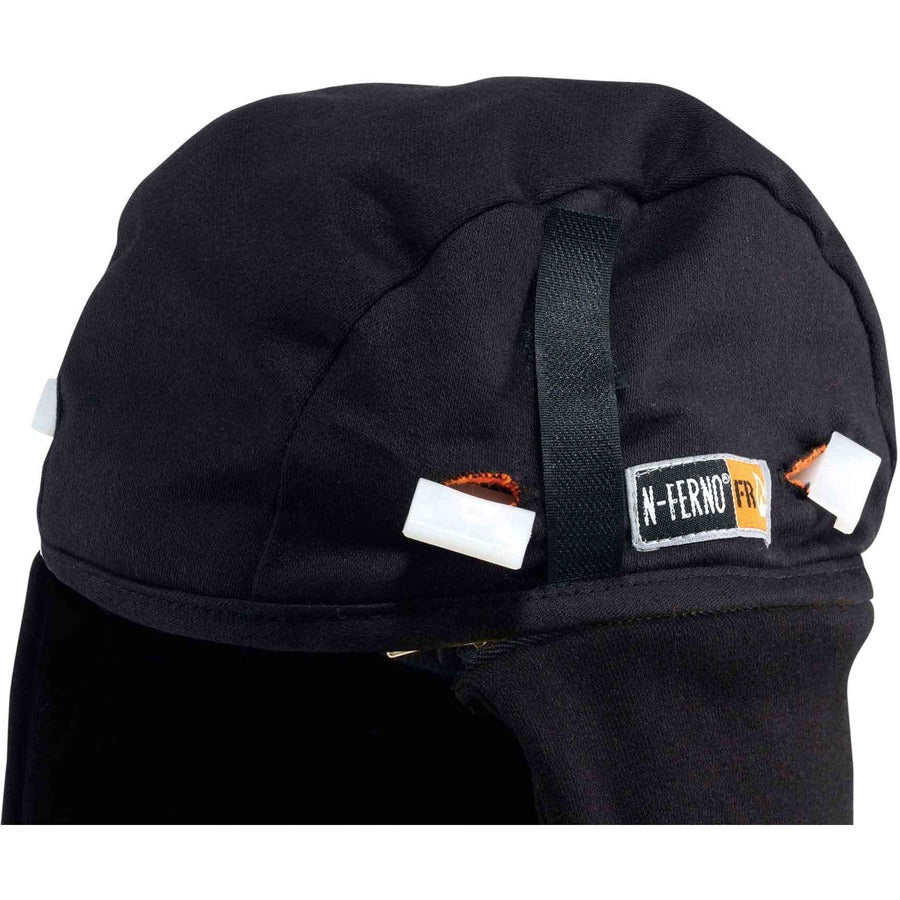 Ergodyne 6885 FR Winter Hard Hat Liner - 2-layer, Zip-Off Cap, Modacrylic/Cotton