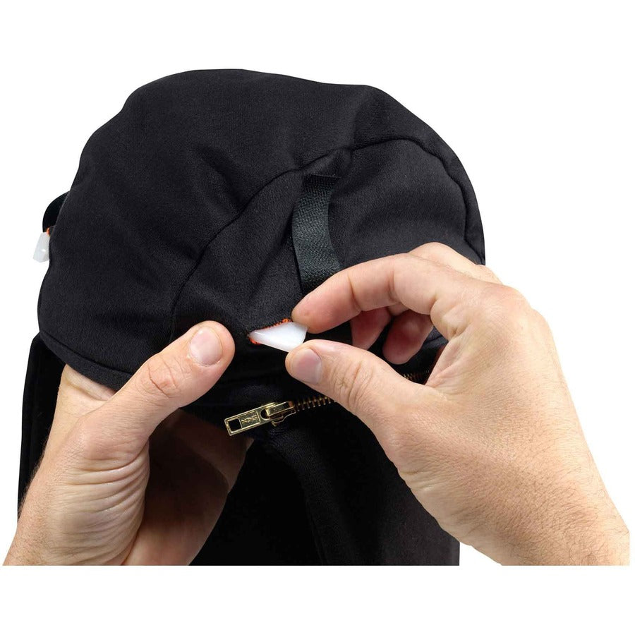 Ergodyne 6885 FR Winter Hard Hat Liner - 2-layer, Zip-Off Cap, Modacrylic/Cotton