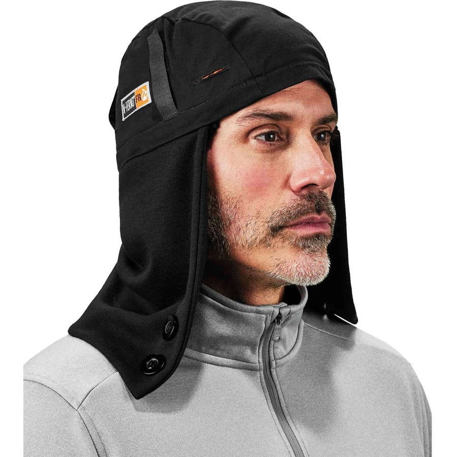 Ergodyne 6885 FR Winter Hard Hat Liner - 2-layer, Zip-Off Cap, Modacrylic/Cotton