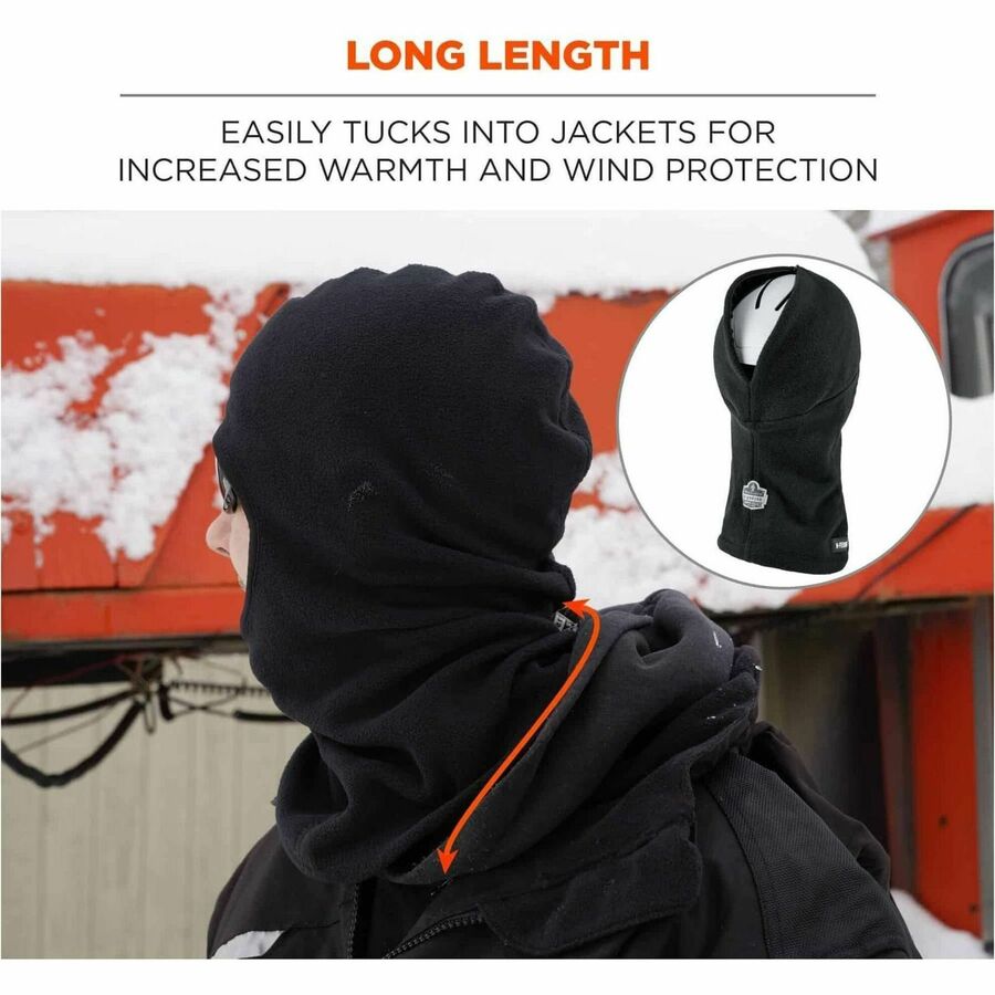 Ergodyne 6893Z Balaclava with Zipper for Bump Cap Insert
