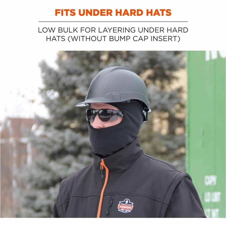 Ergodyne 6893Z Balaclava with Zipper for Bump Cap Insert