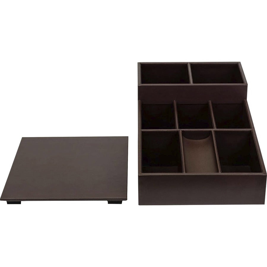 Dacasso Leather Coffee Condiment Organizer